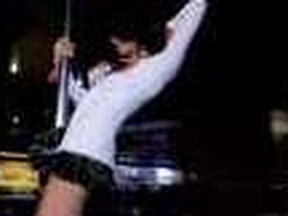 `Danielle Staub, formerly of `The Real Housewives of Recent Jersey,` goes wild on a stripper pole at ScoresLive.com.`